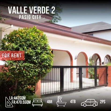 valle verde house for rent|House and lot For Rent in Valle Verde 1 , Pasig .